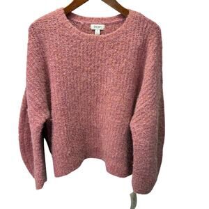 Macy's On 34th Plus Sweater sz 0X Soft Stretch Pink NEW #H722